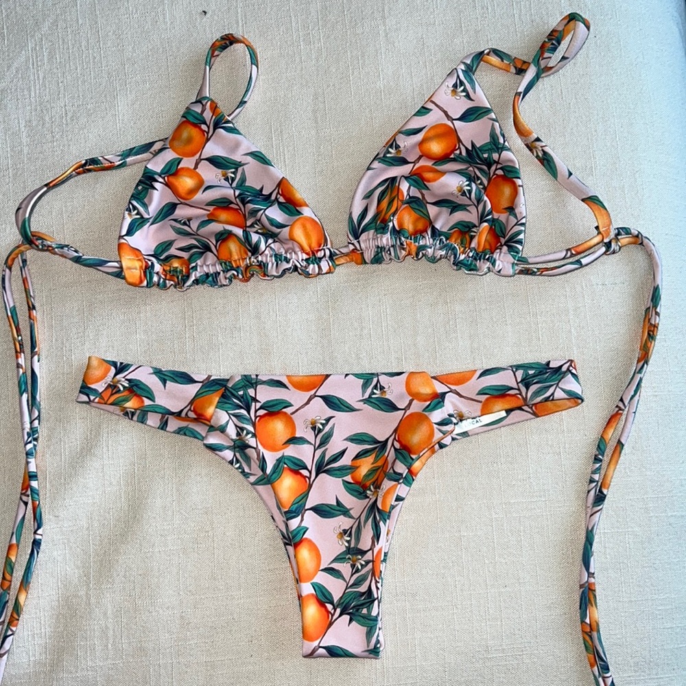 Jypsea Local Clementine Print Bikini. Very gently worn